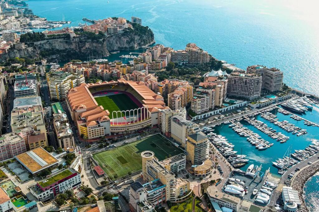 Апартаменты Les Jardins De Monaco Vue Mer Et Piscine Saint-Antoine  Экстерьер фото