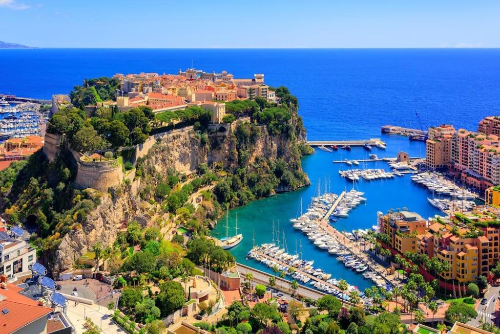 Апартаменты Les Jardins De Monaco Vue Mer Et Piscine Saint-Antoine  Экстерьер фото